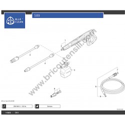 Annovi Reverberi Pressure Cleaner AR589 Parts Drawinf - 8