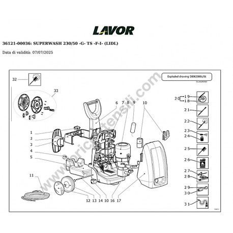 Lavor Idropulitrice SUPERWASH Ricambi