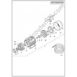 Lavor Sanitization Cart CRL 50 MISTING Parts Drawing - 2
