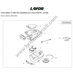 Lavor Floor Scrubber Drier L5 50B CBT Parts Drawing