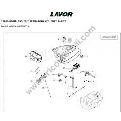Lavor Floor Scrubber Drier L5 50B CBT Parts Drawing - 5