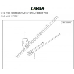 Lavor Floor Scrubber Drier L5 50B CBT Parts Drawing - 12