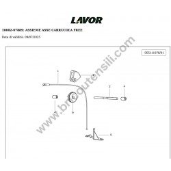 Lavor Floor Scrubber Drier L5 50B CBT Parts Drawing - 16