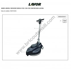 Lavor Floor Sweeper SDM-R 53G Parts Drawing