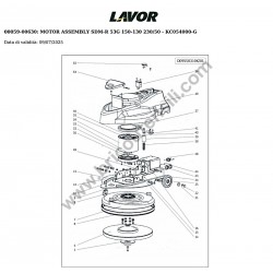 Lavor Esploso Ricambi per Spazzatrice SDM-R 53G - 1
