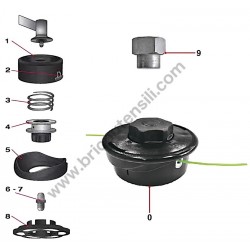 Esploso Ricambi Hitachi per Decespugliatore CG31EBS-CG40EAS - 2