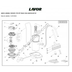 Lavor Esploso Ricambi per WINDY 378 PF