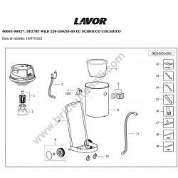 Lavor Esploso Ricambi per SP278F W&D