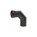 Pipe with a bend 90° for Pellet Stoves