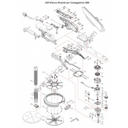 AGP Wall Sander SB9 Spare Parts Drawing
