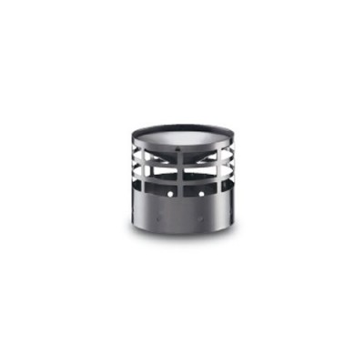 Exhaust pipe end for pellet stoves