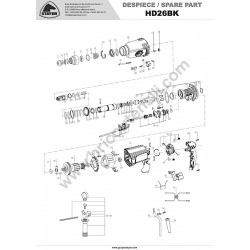 Stayer Hammer HD26BK Parts Drawing