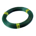 Green plastic-coated wire for nets