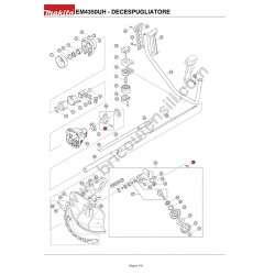 Makita Brusch Cutter EM4350UH Parts Drawing