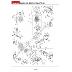 Makita Decespugliatore EM4350UH Esploso Ricambi - 2