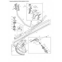 Makita EM2651UH Brushcutter Parts Drawing