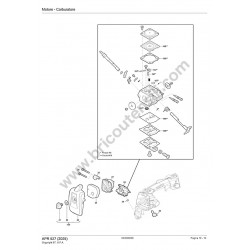 Alpina Chainsaw APR 527 Spare Parts Drawing - 4