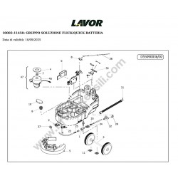 Lavor Lavasciuga Pavimenti L1 36B CBT Esploso Ricambi - 2