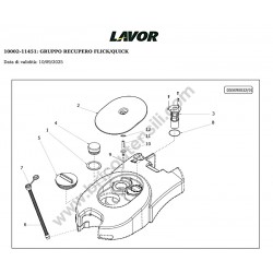 Lavor Floor Scrubber Drier L1 36B CBT Parts Drawing - 3