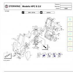STERWINS Pressure Cleaner HPC S 2.8 Parts Drawing