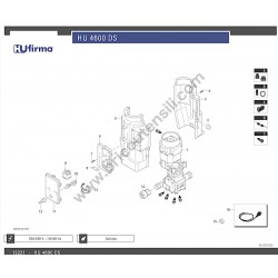 HUfirma Pressure Washer HU 4600 DS Parts Drawing - 2