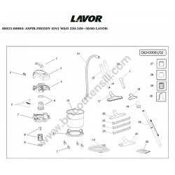 Lavor Aspirapolvere FREDDY 4IN1 W&D Ricambi