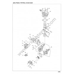 Dolmar Motosega PS352 Esploso Ricambi - 2