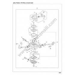 Dolmar Chain Saw PS352 Parts Drawing - 5