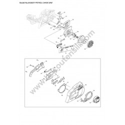 Makita Motosega EA3601F Esploso Ricambi - 3