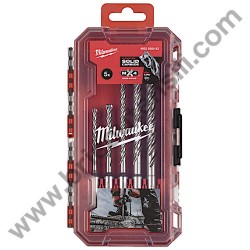 MILWAUKEE Kit Punte SDS-Plus M4 - 4932500062