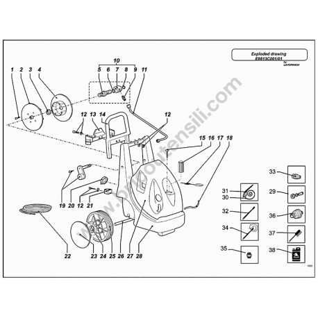 FASA Pressure Cleaner ARTIC 30 Parts Drawing