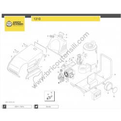 Annovi Reverberi Pressure Washer 1310 Parts Drawing