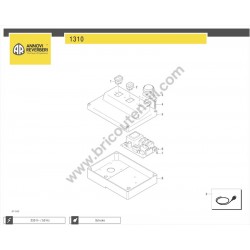 Annovi Reverberi Pressure Washer 1310 Parts Drawing - 3