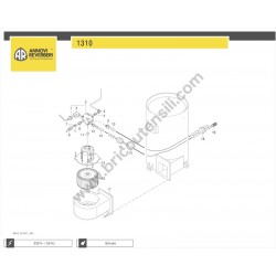 Annovi Reverberi Pressure Washer 1310 Parts Drawing - 5