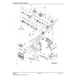 Hitachi DV18DL Parts Drawing