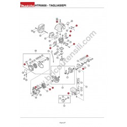 Makita HTR5600 Esploso Ricambi - 1