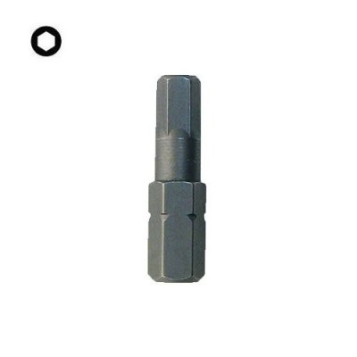 Inserto Esagonale attacco 1/4''x25 mm