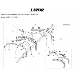 Lavor Floor Scrubber Drier QUICK 36E Parts Drawing - 1