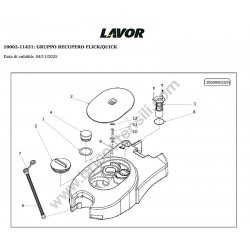 Lavor Floor Scrubber Drier QUICK 36E Parts Drawing - 2
