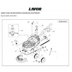Lavor Floor Scrubber Drier QUICK 36E Parts Drawing - 4