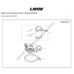 Lavor Floor Scrubber Drier QUICK 36E Parts Drawing - 5