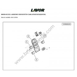 Lavor Lavasciuga Pavimenti QUICK 36E Esploso Ricambi - 8