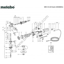 Metabo Angle Grinder WEV 15-125 Quick Parts Drawing