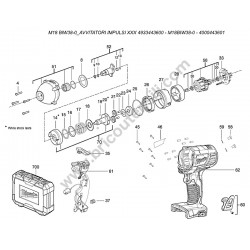Milwaukee M18 BIW38-0 Parts Drawing