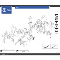 Annovi Reverberi Pressure Washer AR476 Parts Drawing