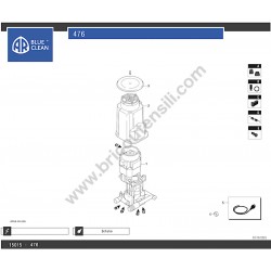 Annovi Reverberi Pressure Washer AR476 Parts Drawing - 1
