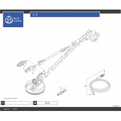 Annovi Reverberi Pressure Washer AR476 Parts Drawing - 2