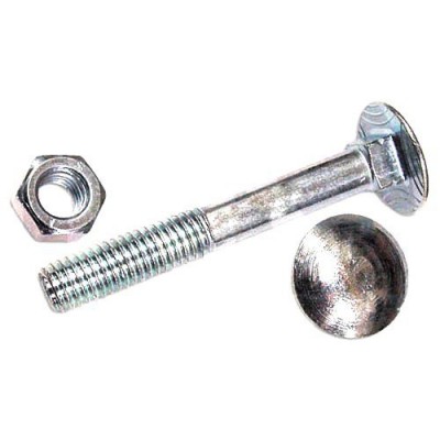 Bullone Testa Tonda (TT) in Acciaio Zincato 6 mm