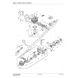 Alpina Chainsaw ACS 39 Spare Parts Drawing