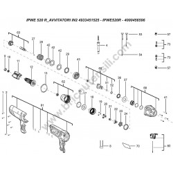 Milwaukee IPWE520R Parts Drawing